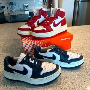 2 PAIR NIKE JORDAN ELEVATE SNEAKERS